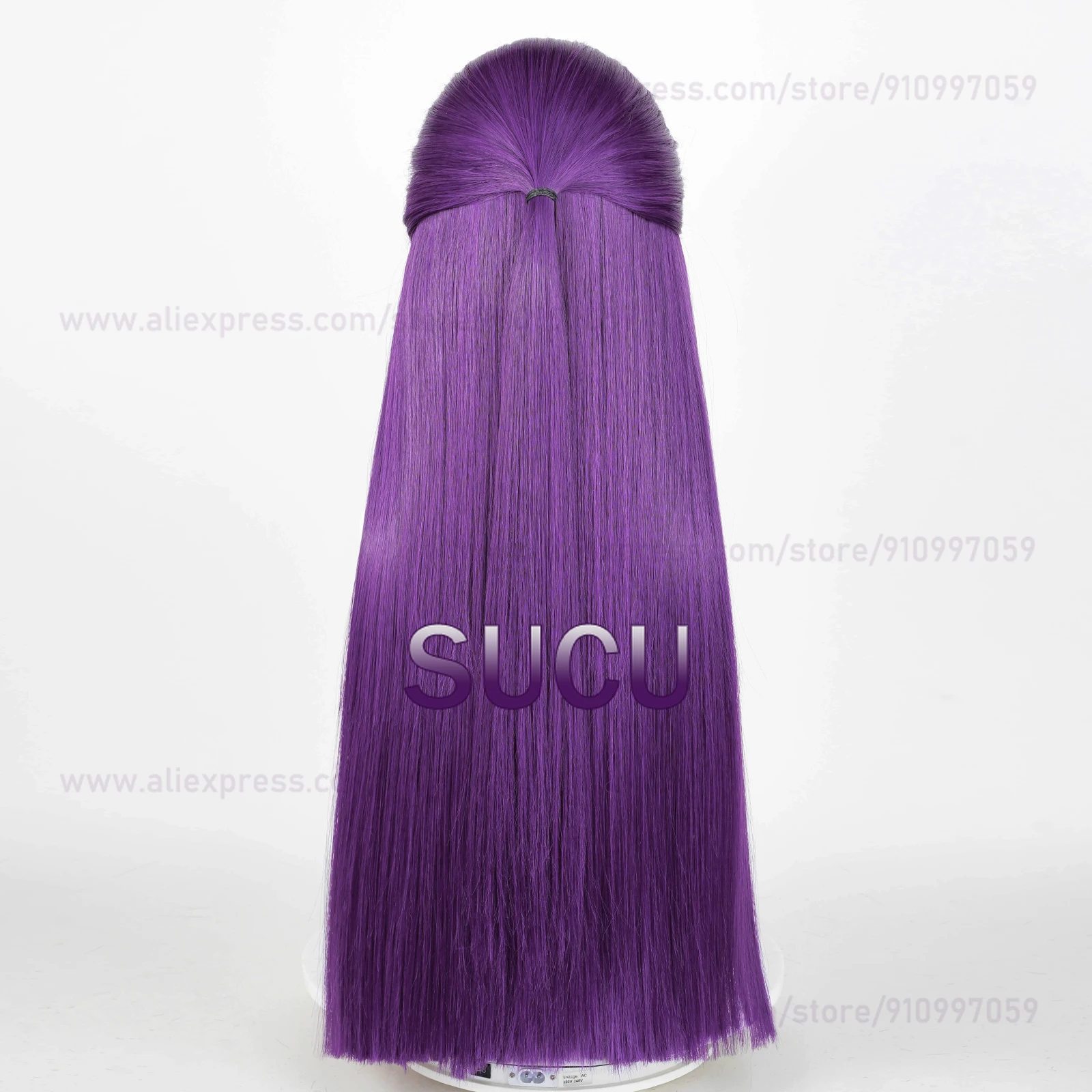 Anime Fern Cosplay Wig 80cm Purple Straight Hair Halloween Heat Resistant Synthetic Wigs+Wig Cap