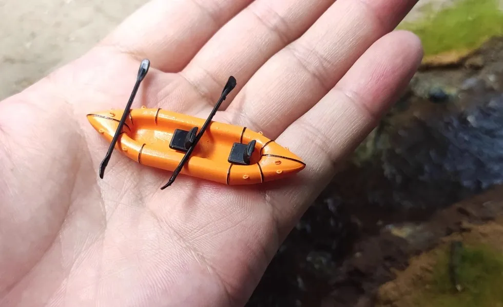 

1:64 Приключения ручной работы для рыбалки, полимерная игрушка, модель лодки Yy38