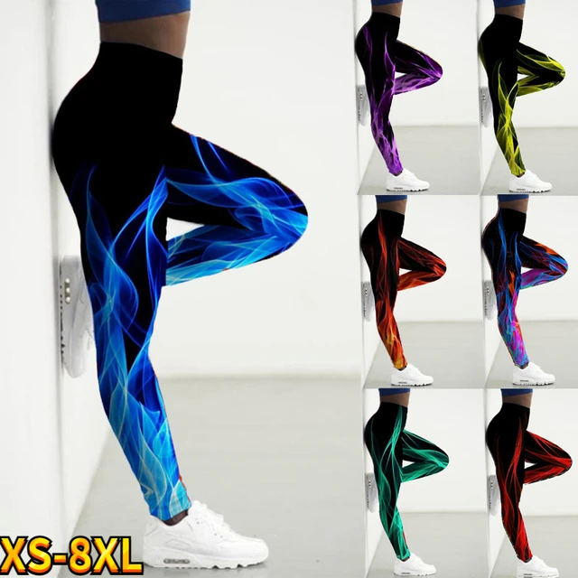 Printed Yoga Pants Women Push Up Professional Running Fitness Gym Sport  Leggings Tight Trouser Pencil Leggins