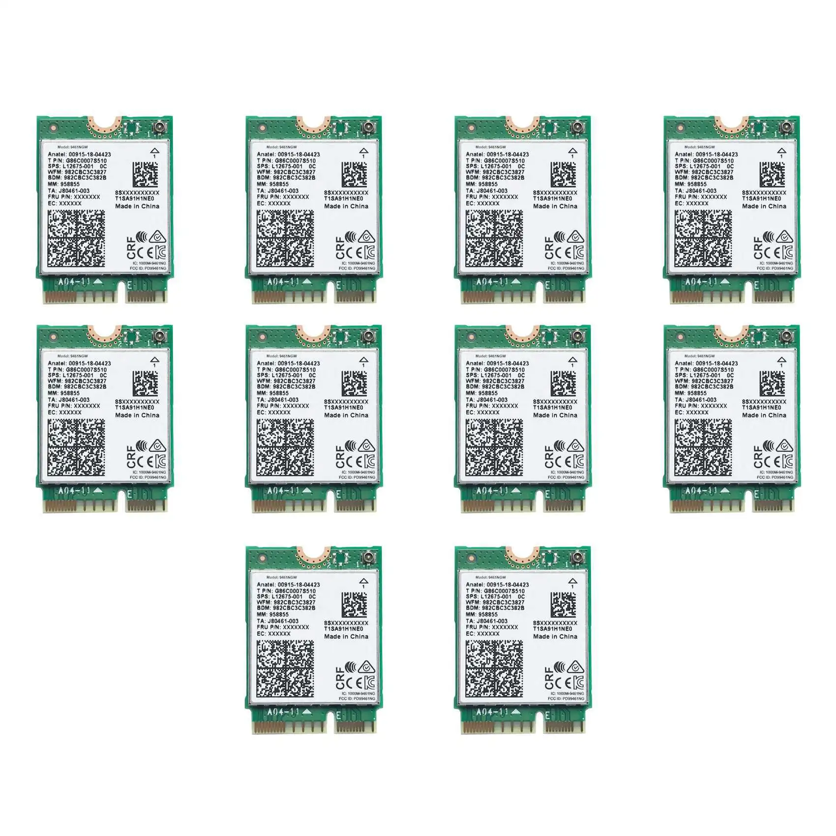 10X для Intel 9461NGW Wi-Fi карты AC 9461 2,4G/5G двухдиапазонный 802.11AC M2 Key E CNVI Bluetooth 5,0 беспроводной адаптер
