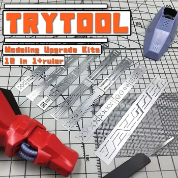 Strumenti per la creazione di modelli in scala, modelli per incisione, utensili per intaglio, strumenti per incisione a punta fine per la rimodellazione e la personalizzazione dettagliata di parti Gunpla