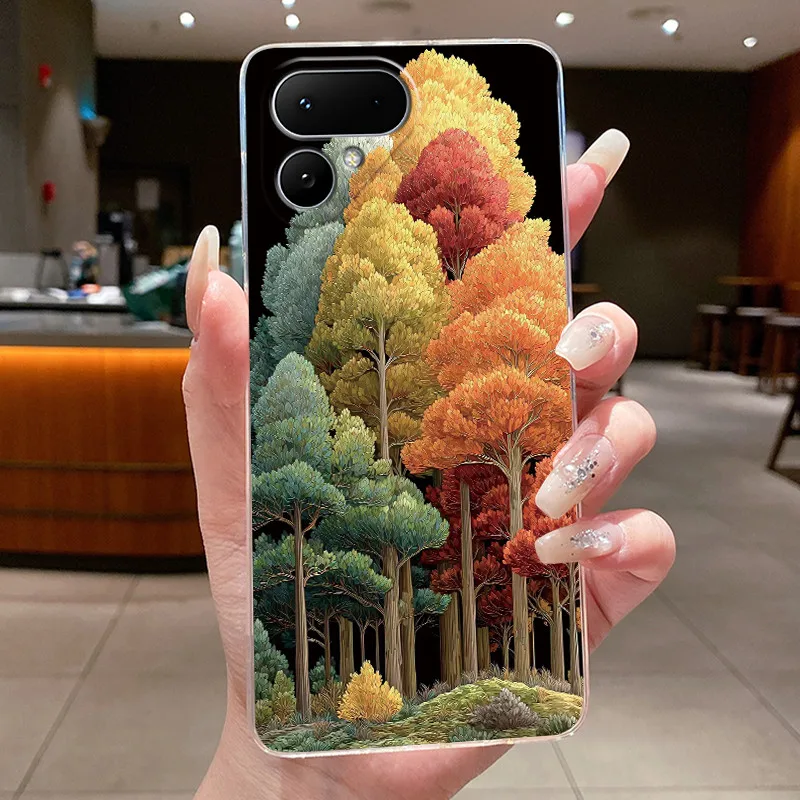 Elegant Sunlight Moonlight Transparent Phone Case - Shockproof TPU Soft Cover