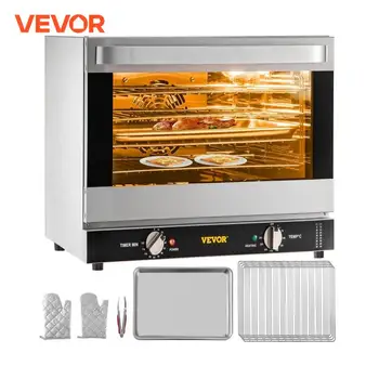 VEVOR 21L 47L 66L Electric Oven Commercial Multifunction Countertop 3/4-Layer Baking Machine Home Toaster Pizza Convection Oven 1