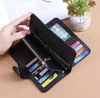 Women Long Wallet PU Leather Card Holder Large Capacity Hasp Zipper Coin Purse Multi Card Organizer Ladies Simple Clutch Handbag 6