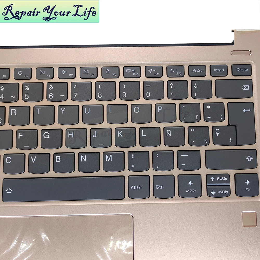 Teclado Espanhol do Luminoso para Lenovo Palmrest 530s14ikb 530s-14arr 530s-14 Touchpad 5cb0r11674 Pd4sb - Imagem 5
