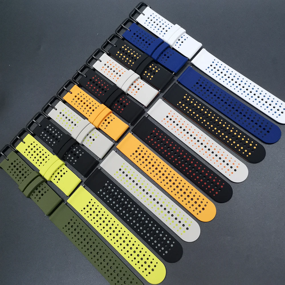 Enhanced Rubber Sports Strap - 22mm Replacement Band
