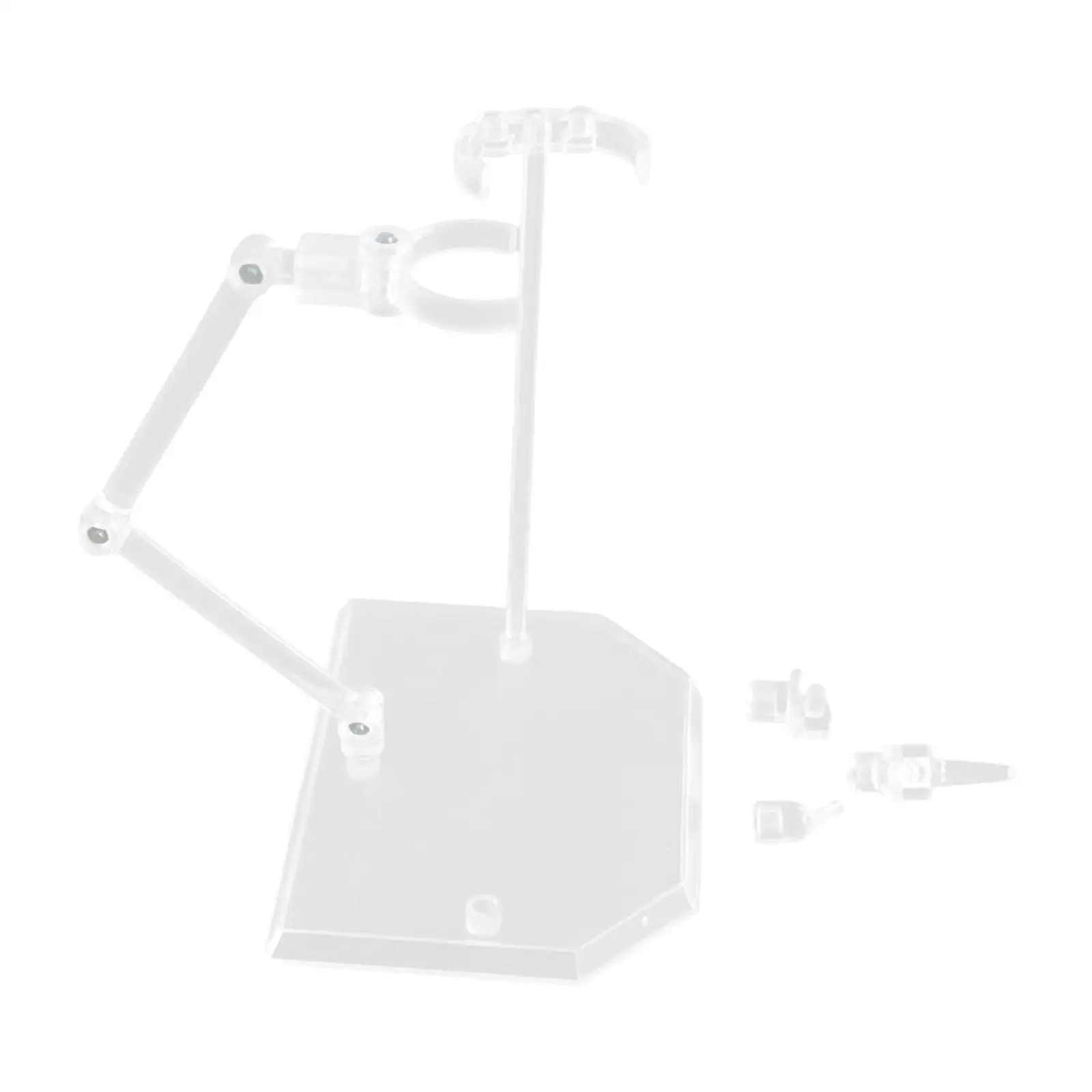 

Держатель для экшн-фигуры, прочная база, прозрачный портативный держатель для сборки хобби, регулируемый кронштейн для модели куклы