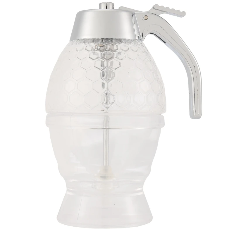 Honey Dispenser No Drip Syrup Sugar Container With Stand Beautiful Honey Comb Shaped Pot Syrup Sugar Container