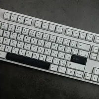 Minimalist White Black Style PBT keycaps For Mechanical keyboard Mx Switch Cherry Profile keycap Japanese keycap Custom GK61 - Image 4