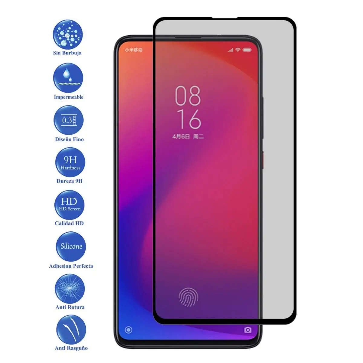 Proteggi Schermo In Vetro Temperato Xiaomi Mi9T Mi 9 T Mi 9 T Full Black