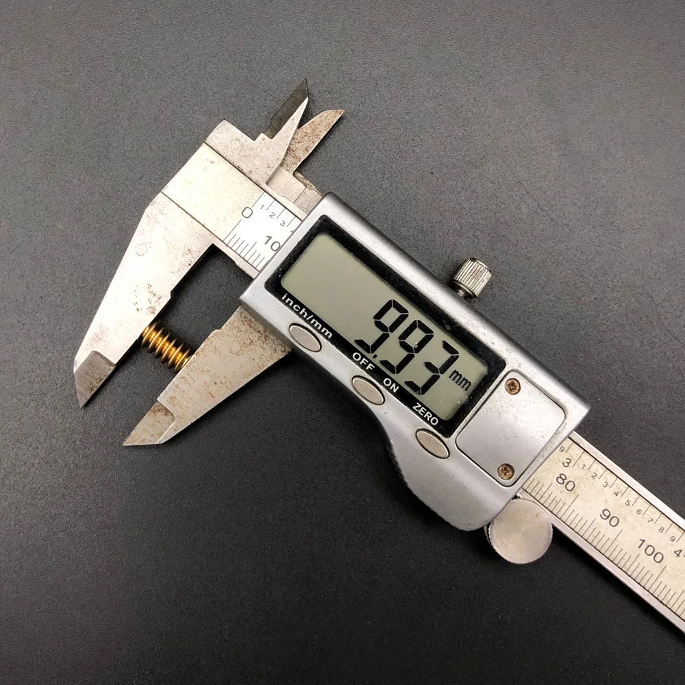 [5개/로트] 0.5M 모듈러스 황동 싱글 헤드 웜 6MM OD 5 ° 43' 헬릭스 앵글 보어 조리개 1.98mm 2mm A 높이 길이 8mm 10mm 15mm