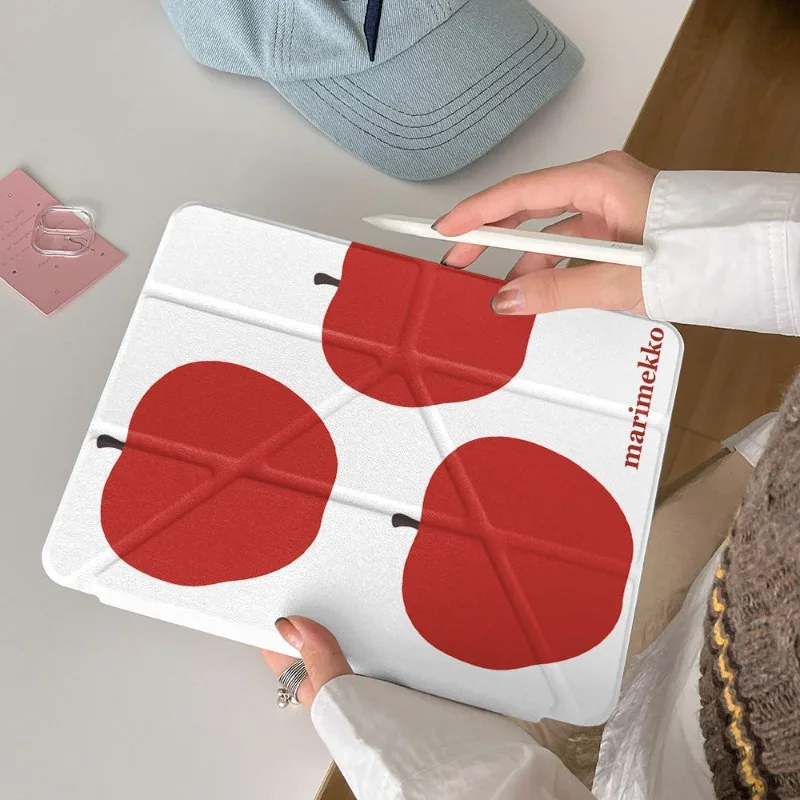 Sleek Red Protective Tablet Case