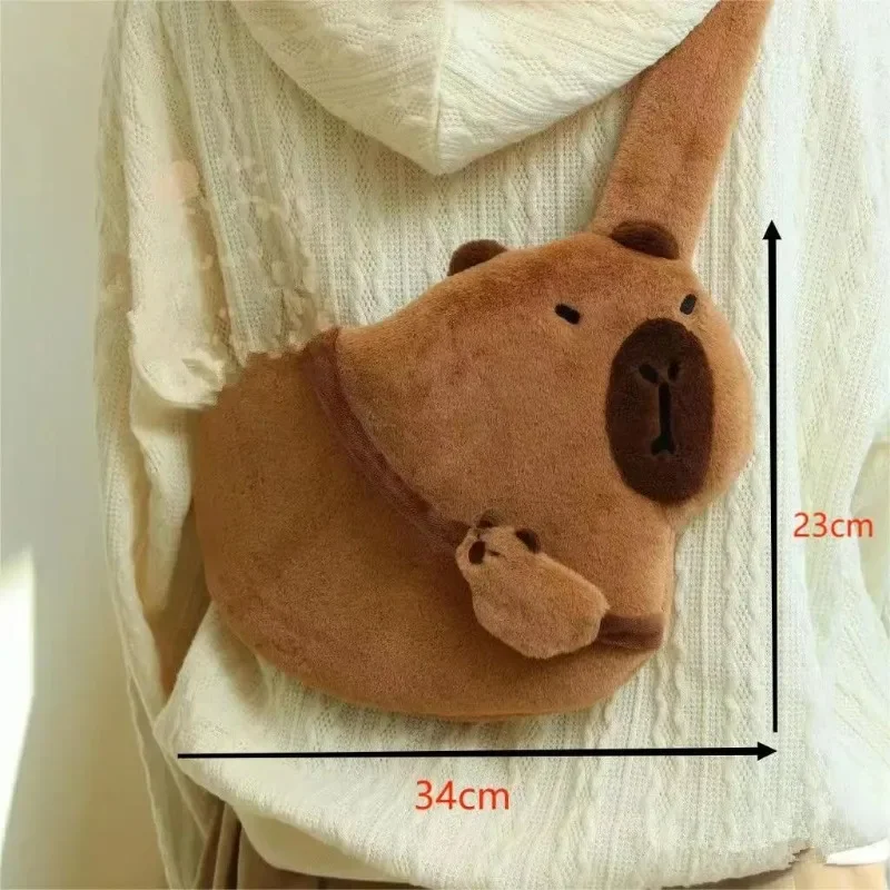 1 Pcs Capybara Chest Bag Crossbody Bag Women Cartoon Water Dolphin Mobile Phone Bag Shoulder Bags Student