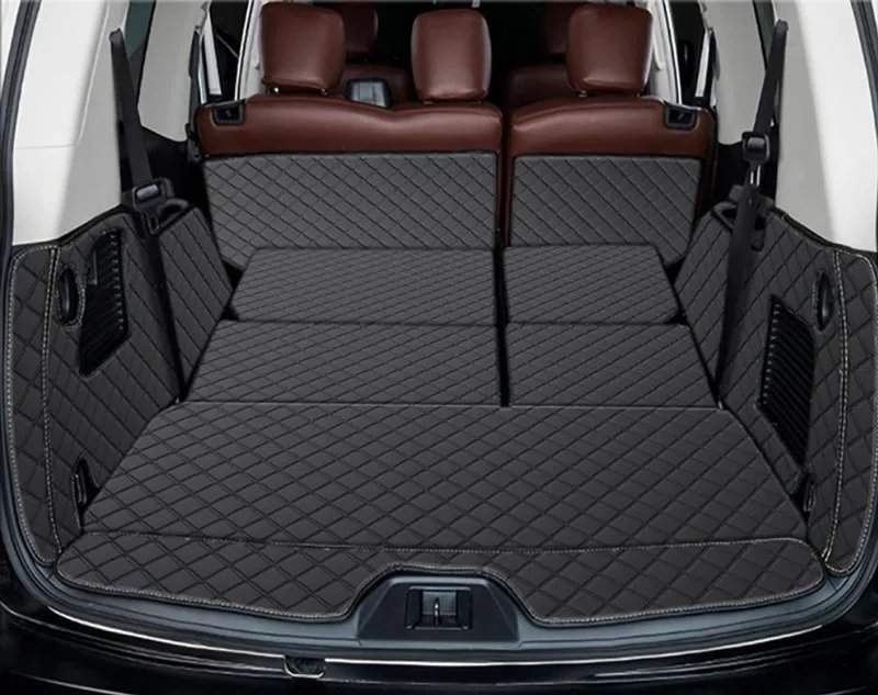 

High quality! Special car trunk mats for Infiniti QX80 7 8 seats 2022-2013 durable boot carpets cargo liner cover for QX80 2018