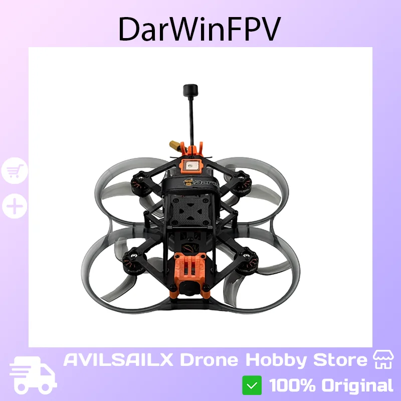 다윈FPV HULK-III 미니 IP67 방수 FPV 드론 (4K/1080P HD 카메라, 장시간 지속 배터리, RC 쿼드콥터, O4 Pro 제외)
