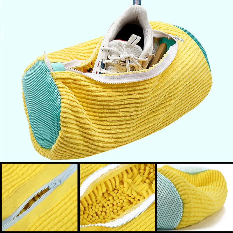 Laundry machine special lazy people god home shoes bag shoes anti-deformation high efficiency washing care Thickening Reusable 4