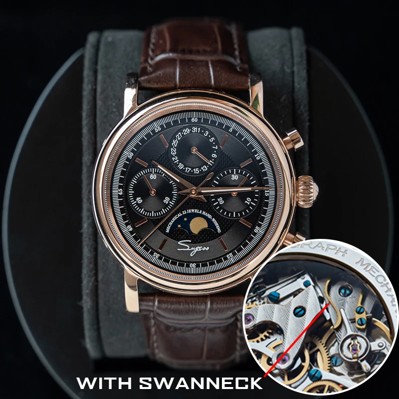 ตัวเลือกสินค้า นาฬิกาผู้ชาย Vintage ฟังก์ชั่น Chronograph พร้อม Moonphase 2023