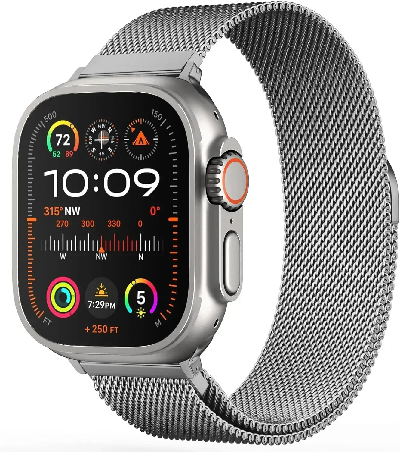 Elegant Milanese Loop Metal Watch Band Strap