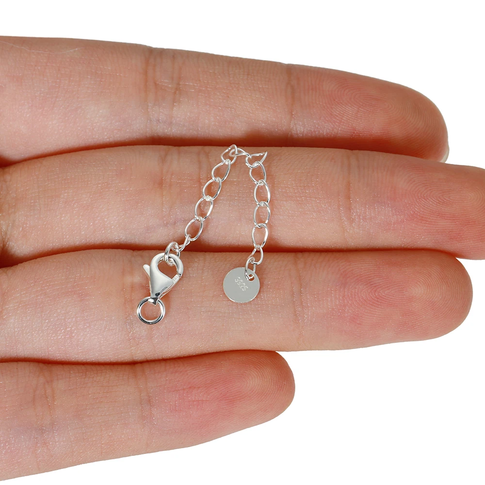 목걸이 팔찌에 대 한 심장 라운드 태그 랍스터 걸쇠와 2pcs  확장 체인 DIY 쥬얼리 도매