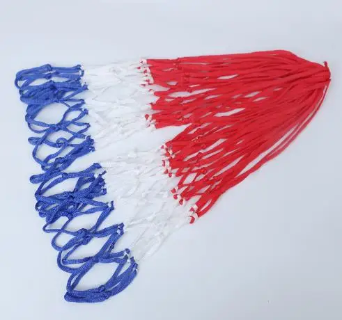 Heavy Duty Basketball Net Standard Size Basketball Hoop Net Three Color Replacement for Indoor and Outdoor Use