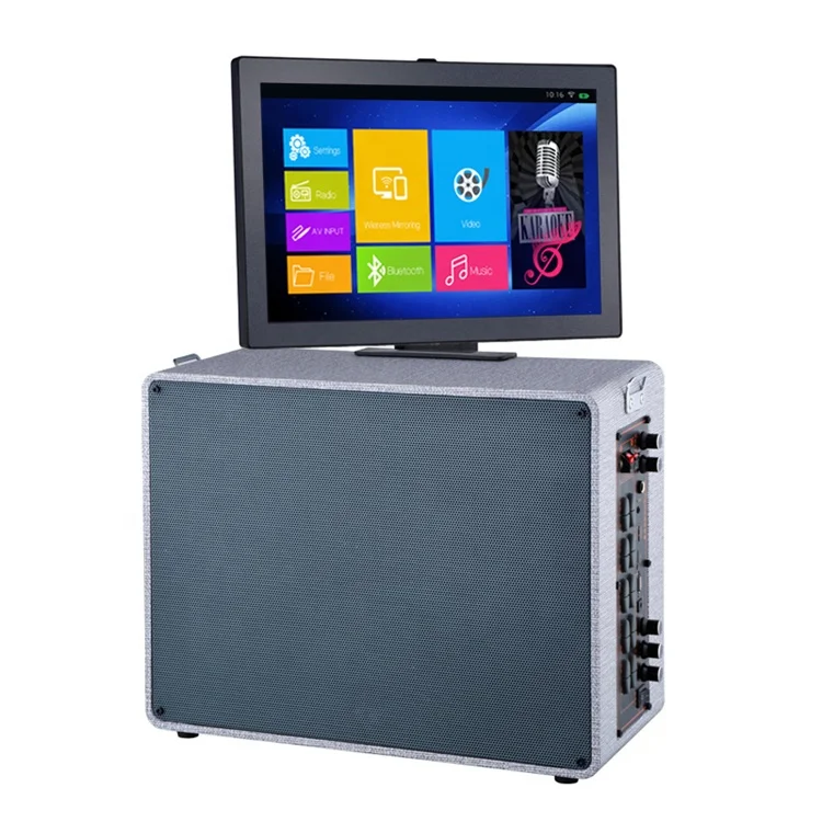 2019 New design dual 6& woofer plastic party blutooth trolly speaker