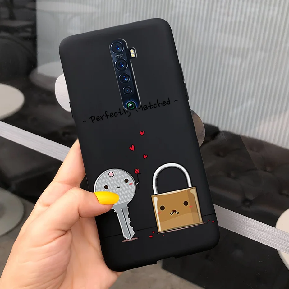 Cute Printed Liquid Silicone Soft TPU Phone Case, Bumper Back Cover