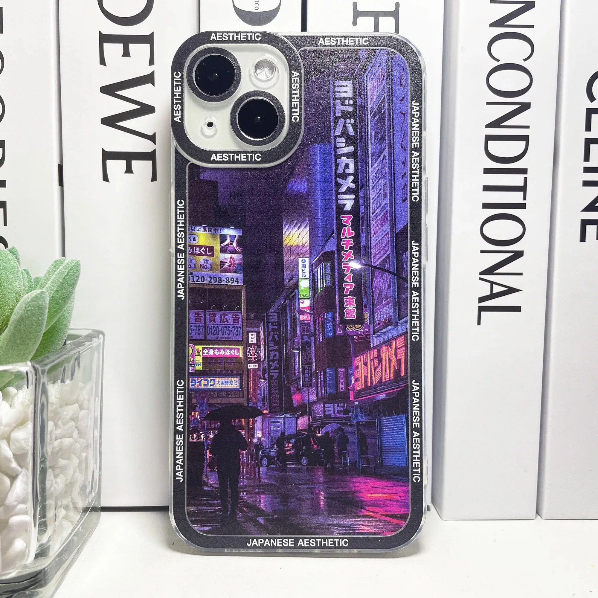 Japanese Aesthetic Tokyo Neon Lights City Street Phone Case