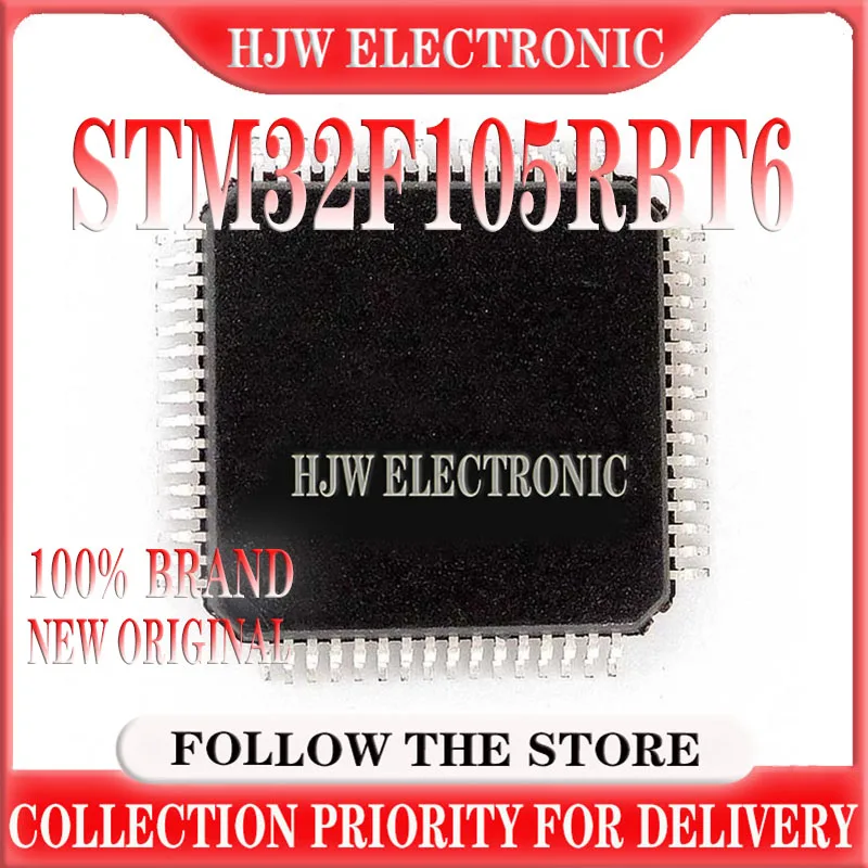 

10-100 шт., микроконтроллеры STM32F105RBT6, LQFP64
