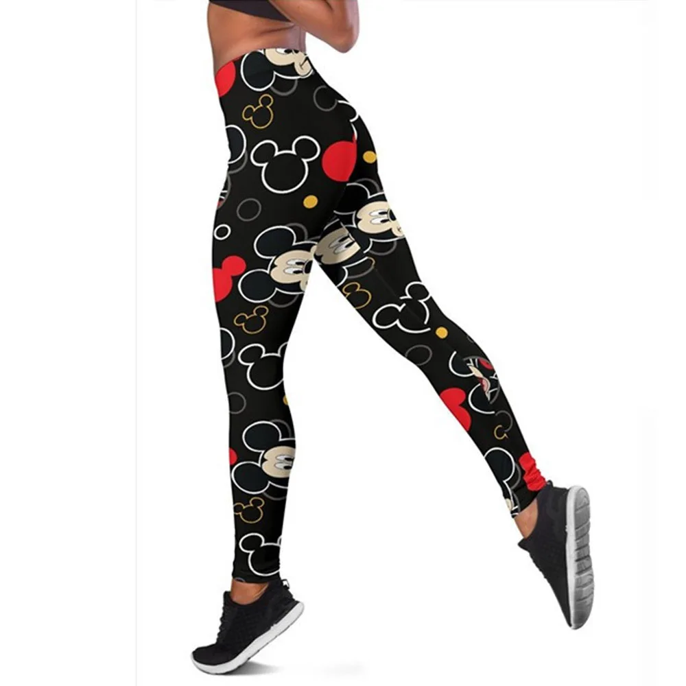 Disney Mickey Mouse Leggings Womens 1X Pink Metallic Rose Gold Official  Pants | eBay