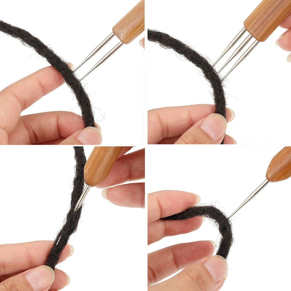 Crochet Hooks 3pcs/set Dreadlock Crochet Hook Needle For Hair Braid Craft