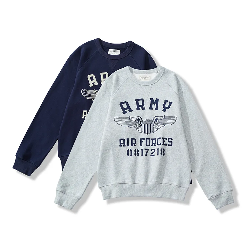 Spring Winter Locomotive Printed Round Neck Pullover T-Shirt Coat Outdoor Climbing Trekking Combat Fitness Terry Thick Sweater