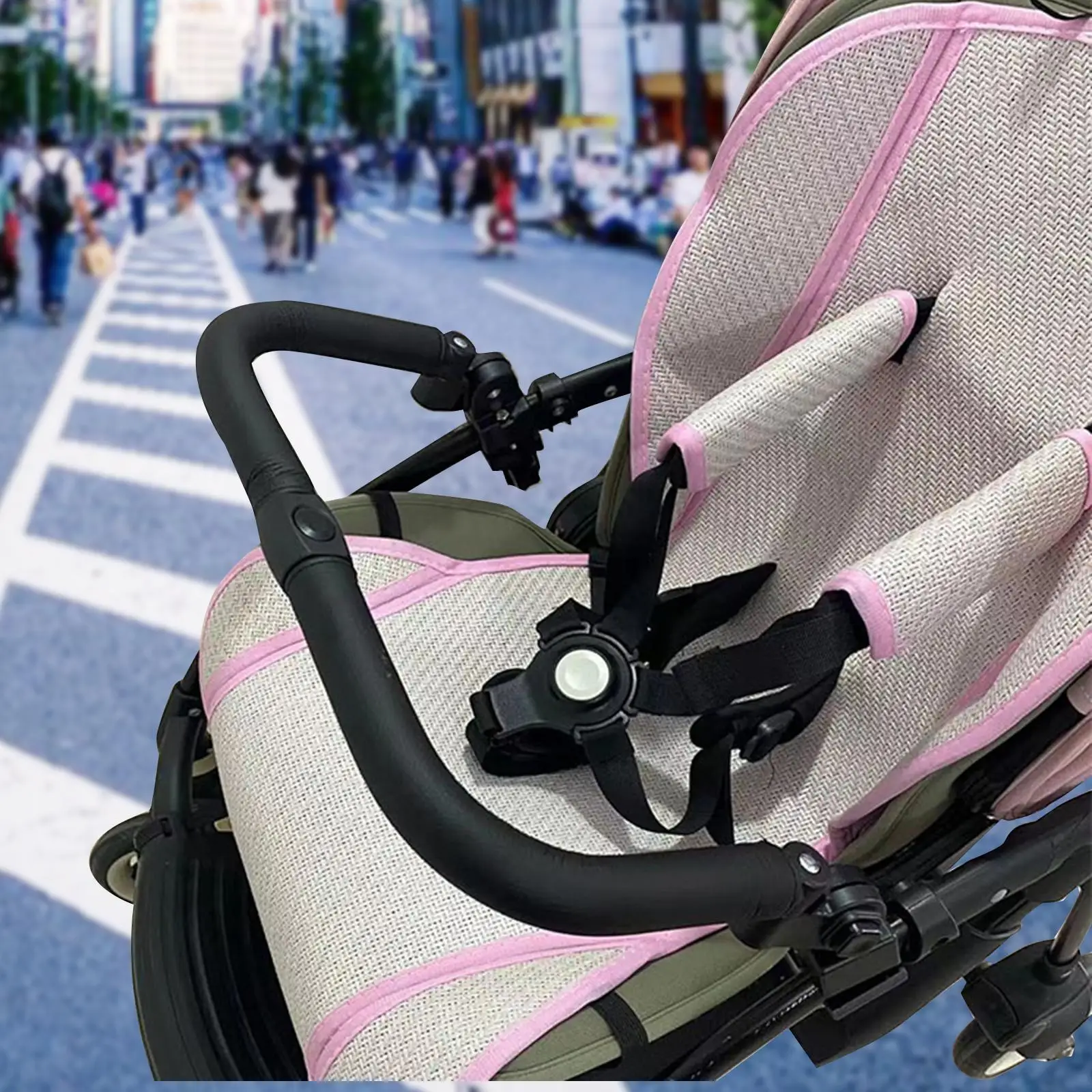 Universal Handle Support Bar Handlebar Sturdy Crossbar Stroller Bar for Baby Carriage Stroller Pushchair Pram Accessories