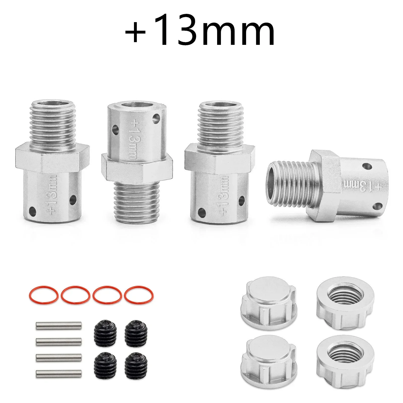 17 mm verlängerter Rad-Sechskant-Nabenadapter aus Metall für Arrma 6S 1/8 KRATON Typhon Outcast 1/7 Infraction Limitless Mojave Felony + 10/13 mm – Detail 11