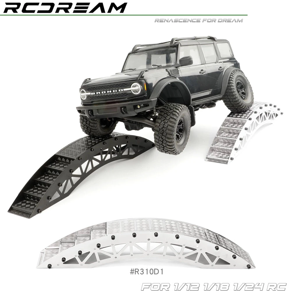 Rampe Obstacles Voiture RC 1/18 1/24 Pont Acier Inoxydable