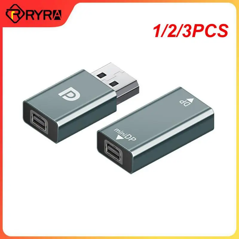 

1/2/3 шт. Алюминиевый адаптер 4K Displayport Mini DP-HDMI-совместимый адаптер 4K @ 60 Гц 1080P «Мама-папа» для ПК, ноутбука, проектора