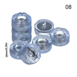 Set of 10 Non - Slip Clear Furniture Leg Pads - Soft Anti - Skid Floor Protectors with Noise Reduction (-8)