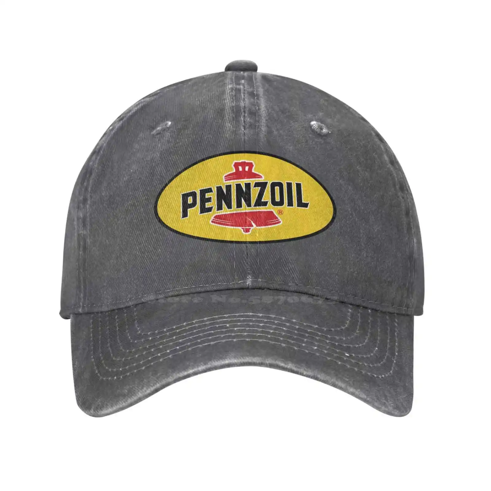 

Высококачественная джинсовая бейсболка с логотипом бренда Pennzoil