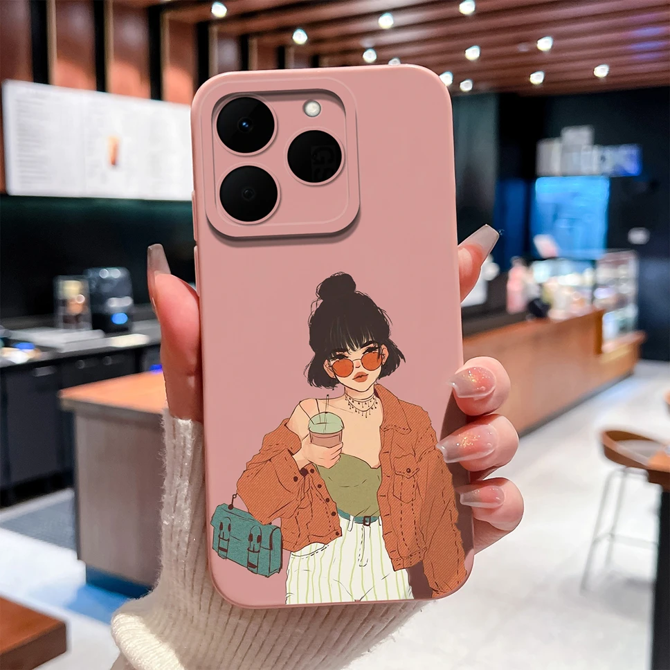 Stylish Shockproof Liquid Silicone Phone Case with Unique Patterns
