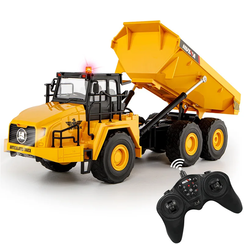 Huina 1553 R/C Dump Truck 11 Channel Rc Car Loading Truck Remote Controlled Car Toys Vehicles For Boys 4