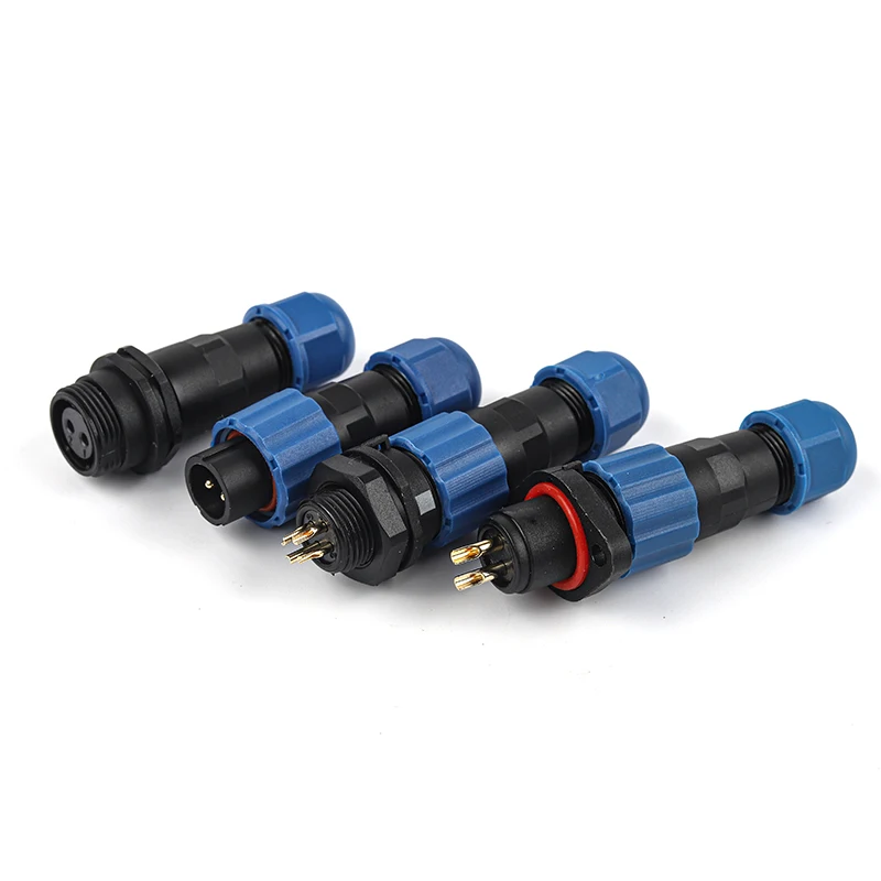 

1PCS SP13 Waterproof Connector IP68 1/2/3/4/5/6/7/9 Pin Cable Connectors Male/Female Plug And Socket Nut/Flange/Docking