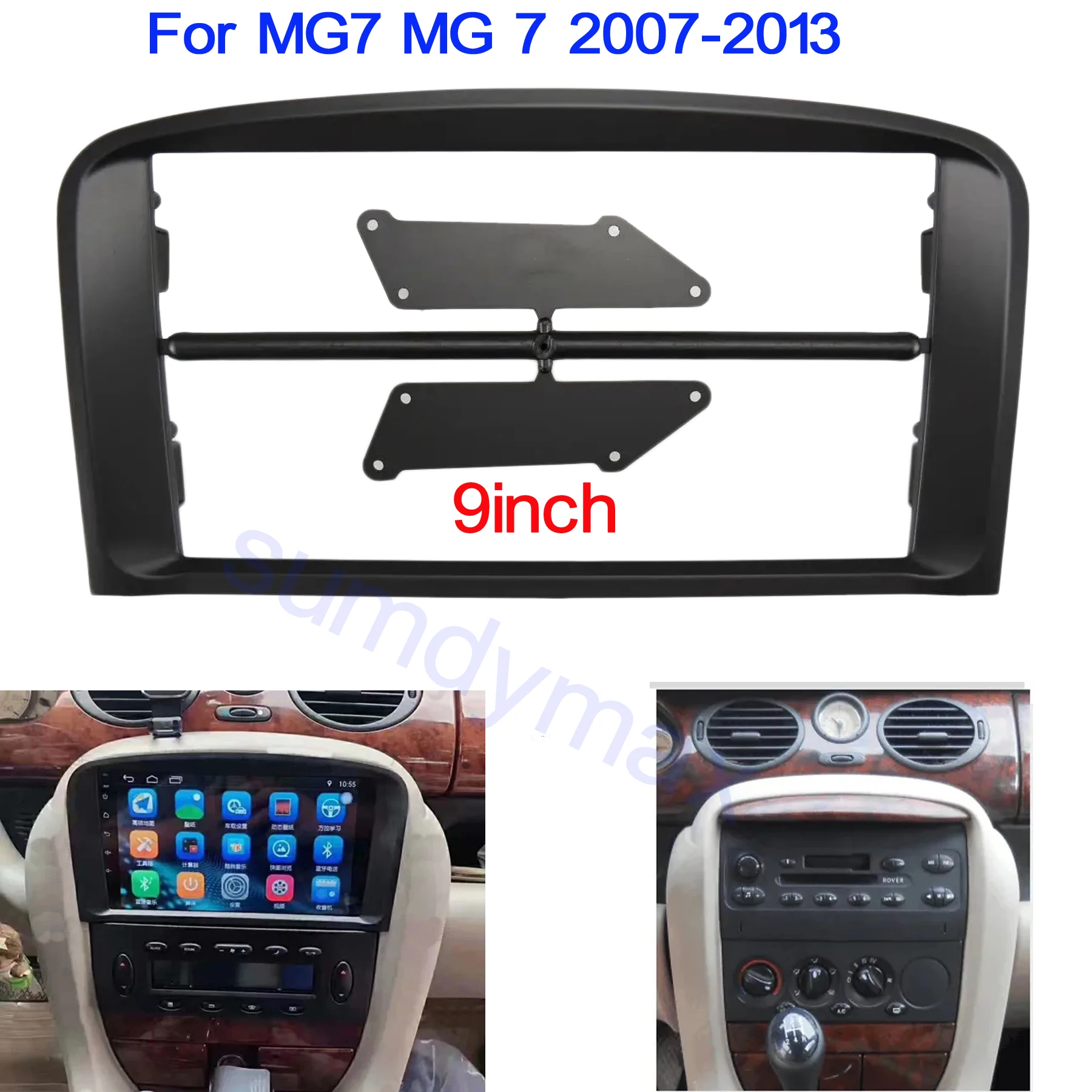 

9 Inch Car radio Fascia For Rover MG7 MG 7 2007-2013 double din Fascias Panel Dashboard Stereo Car DVD Frame In-dash Kits
