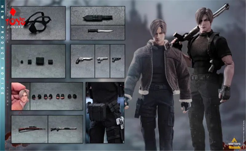 Nwtoys-警察官アクションフィギュア、コレクション用フルセット