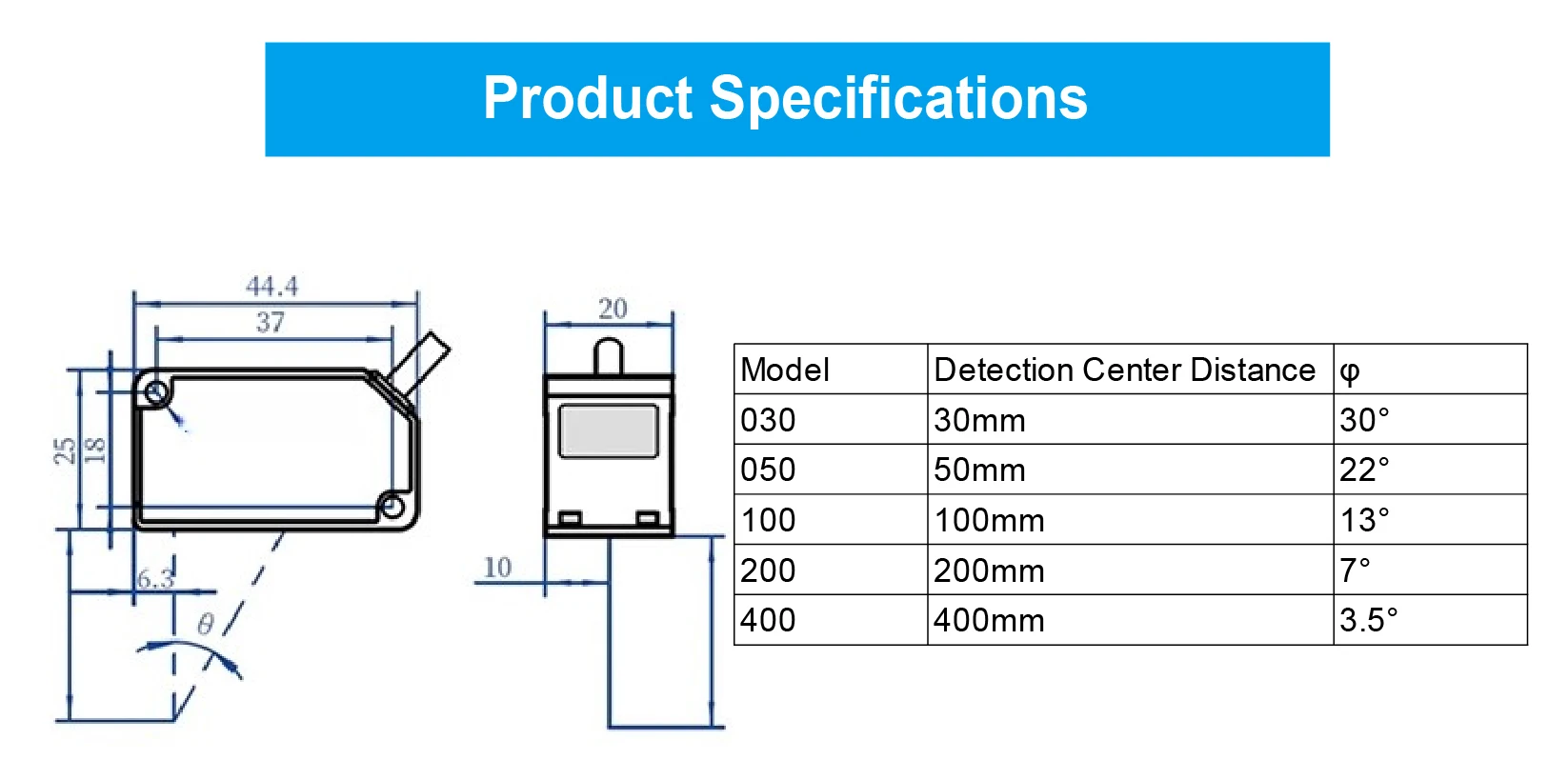 HG-C1030/C1050/C1100/C1200/C1400 Laser Displacement Sensor PNP/NPN 4-20mA/0-5V O
