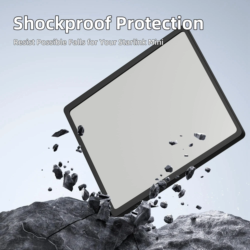 Enhanced Starlink Mini Protective Silicone Case with Anti-Reflection Technology
