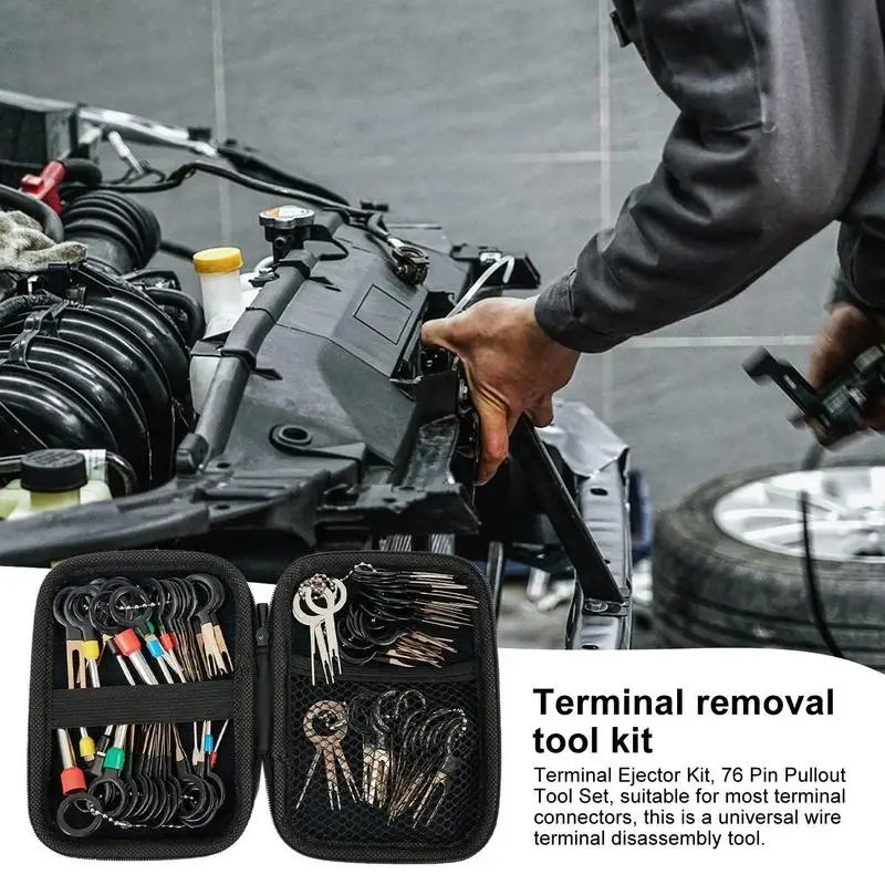자동차 전기 핀 리무버 터미널 제거 키트, 전기 와이어 하네스 커넥터, 핀 추출기, 플라이어 스트리퍼, 자동차 수리 도구