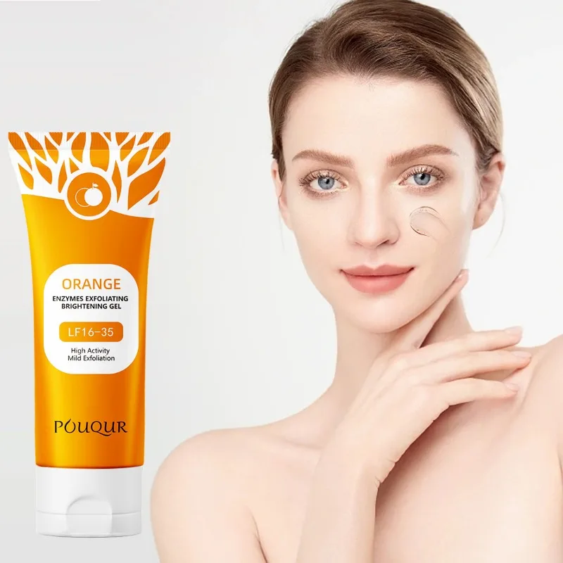 Orange Exfoliating Gel Facial Cleansing Whole Body Scrub Dead Skin Custard 2