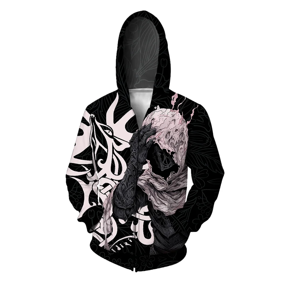 thumbnail image 1 of Sudadera con capucha informal y cómoda, sudadera con estampado de monstruo de moda, sudaderas con cremallera, ropa moderna y versátil para hombre, 1 of 5