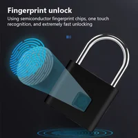 USB Rechargeable Fingerprint Smart Padlock Keyless Door Lock Portable Fingerprint Lock for Bag Drawer Suitcase Gym School - Image 3