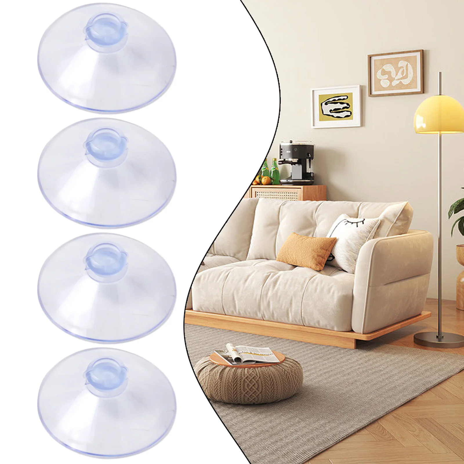 

4/10pcs Suction Cup Round Button Suction Cups Plastic Suckers PVC Fish Tank Kitchen Bathroom Window Wall Car Hooks Towel Hanger