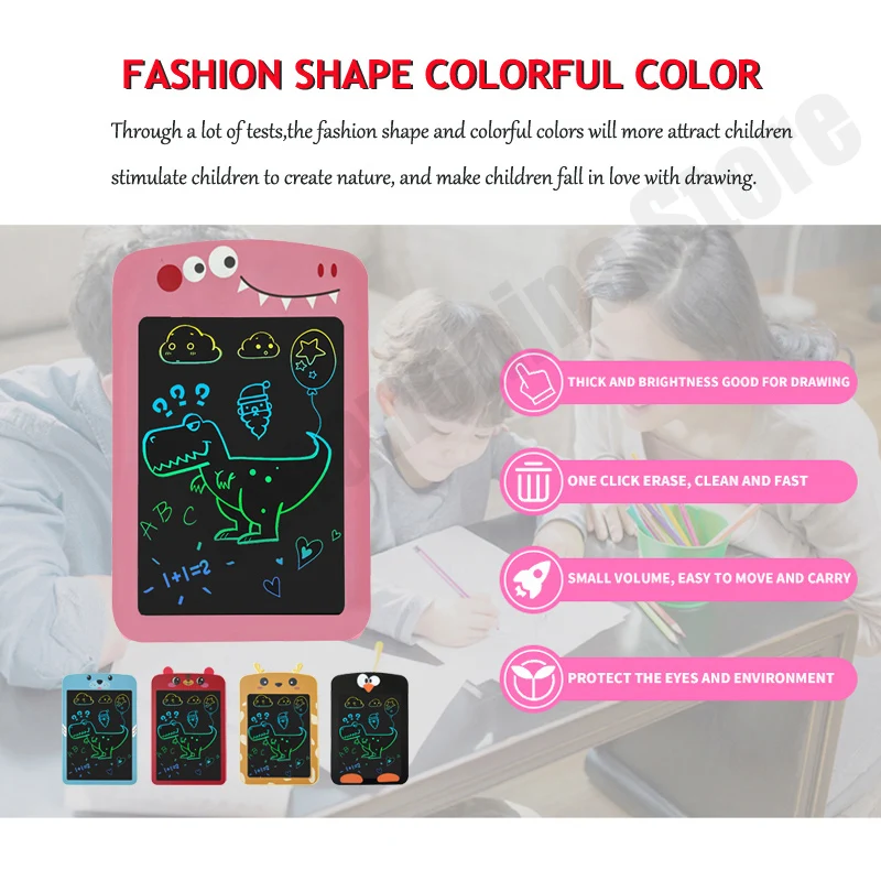 8.5 Cartoon LCD Writing Tablet Children Magic Blackboard Digital Drawing Board Painting Pad Brain Game Kids Toys Girls Gift